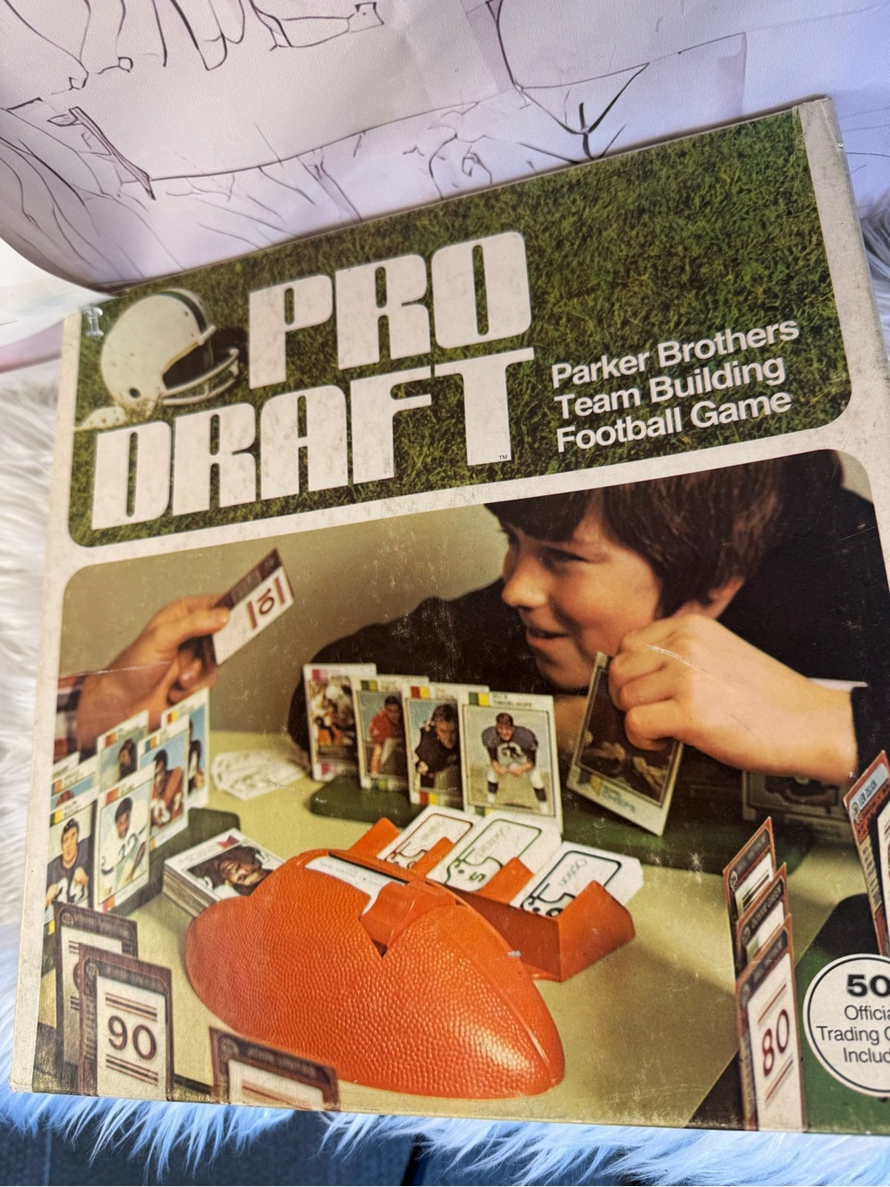 Pro Draft Team Building Football Game - Green/Orange